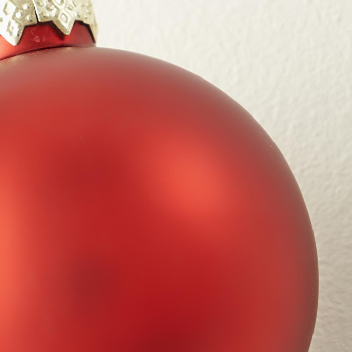 Bella Maison Christmas Dekoratif Süs 12'li Kırmızı (6 Cm) Kırmızı