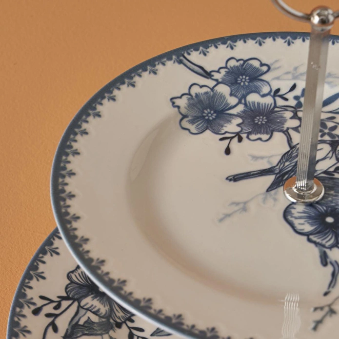 Bella Maison Bleu Blanc 2 Katlı Kurabiyelik Mavi Mavi