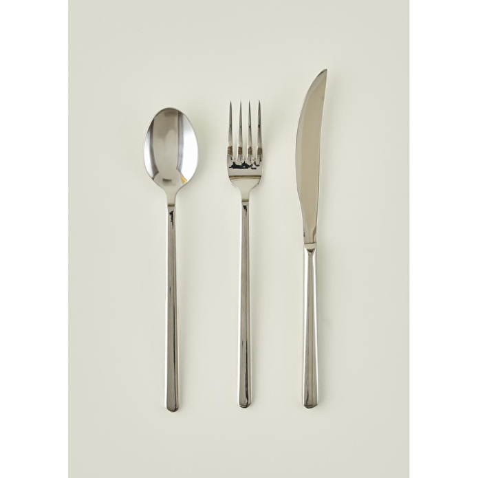 Bella Maison Milano 18 Parça Tatlı Çatal Kaşık Bıçak Seti Silver Silver