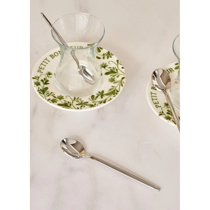 Bella Maison Siena 6'lı Çay Kaşığı Seti Silver Silver