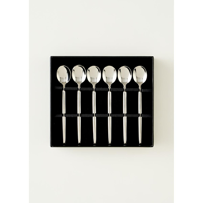 Bella Maison Siena 6'lı Çay Kaşığı Seti Silver Silver