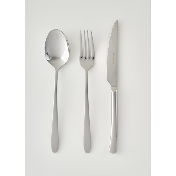 Bella Maison Floransa 18 Parça Yemek Çatal Kaşık Bıçak Seti Silver Silver