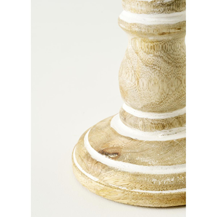Bella Maison Dora Mango Ağacı Şamdan Naturel (12x12x38 Cm) Naturel