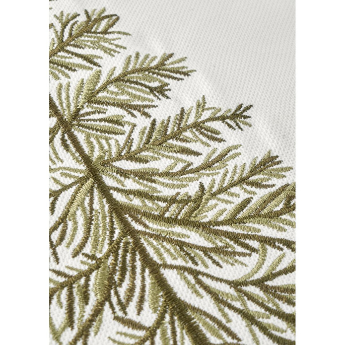 Bella Maison New Year Yılbaşı Nakışlı Kırlent Kılıfı Beyaz (43x43 Cm) Beyaz