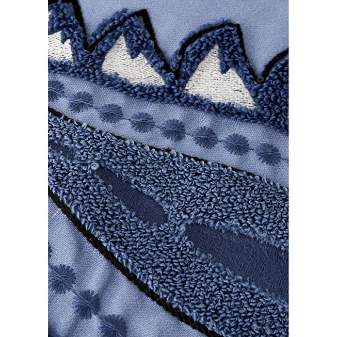 Bella Maison Paisley Punchlı Kırlent Kılıfı Mavi (43x43 Cm) Mavi
