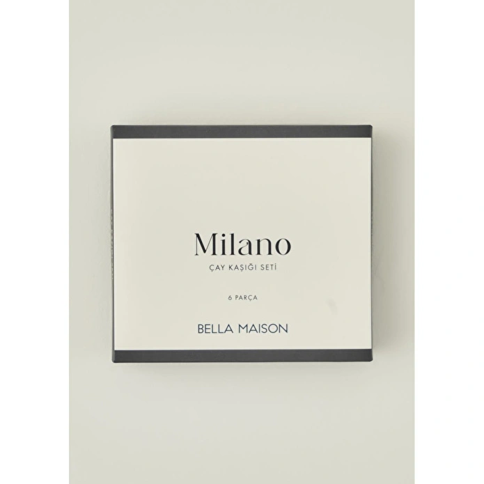 Bella Maison Milano 6'lı Çay Kaşığı Seti Silver Silver
