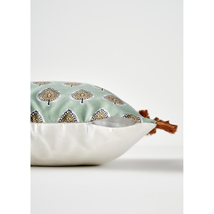 Bella Maison Indian Elegance Püsküllü Kırlent Kılıfı (43x43 Cm) Çok Renkli