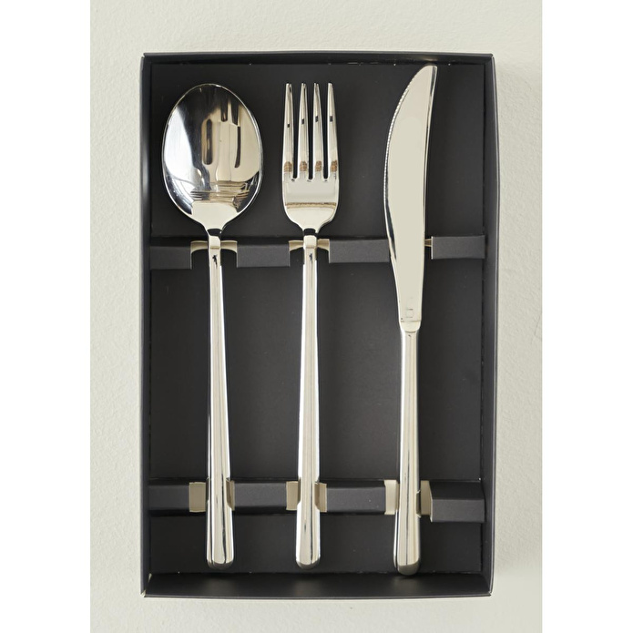 Bella Maison Milano 18 Parça Yemek Çatal Kaşık Bıçak Seti Silver Silver