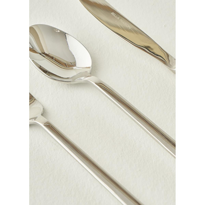 Bella Maison Milano 18 Parça Yemek Çatal Kaşık Bıçak Seti Silver Silver