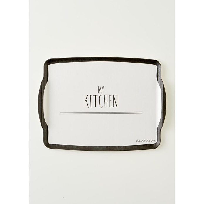 Bella Maison My Kitchen Melamin Tepsi Siyah (42x31 Cm) Siyah