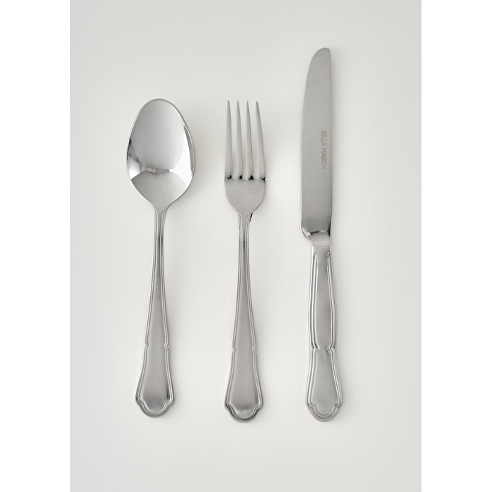 Bella Maison Torino 18 Parça Yemek Çatal Kaşık Bıçak Seti Silver Silver