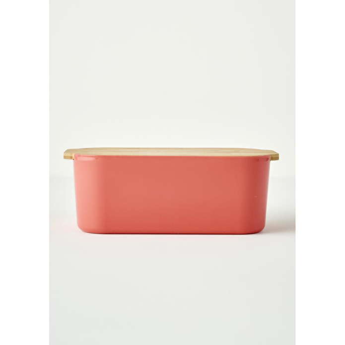 Bella Maison Breed 2in1 Kesme Tahtalı Ekmek Kutusu Somon (33x18,5x12 Cm) Somon