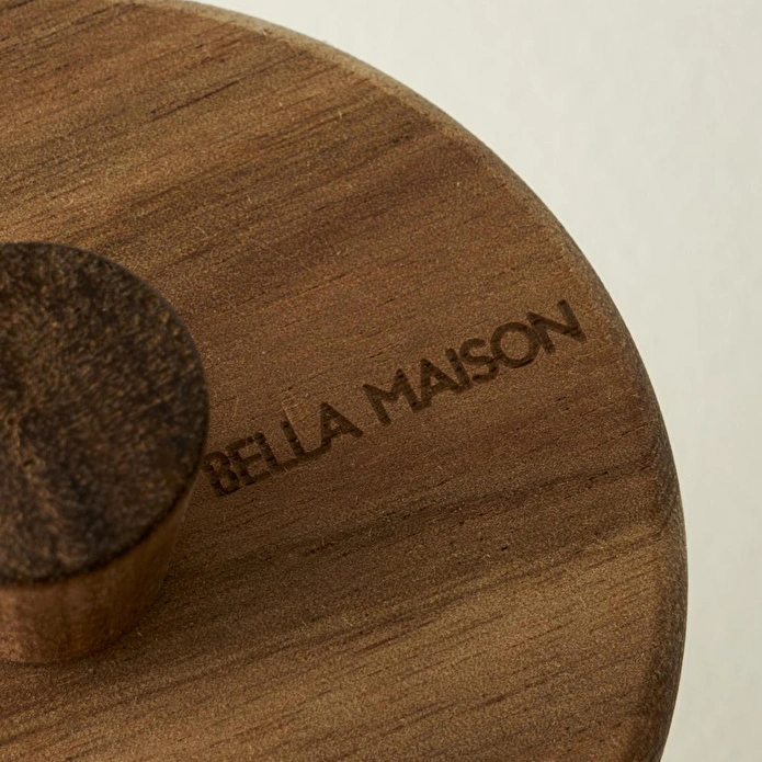 Bella Maison Beatrice Ahşap Kapaklı 3'lü Kavanoz Seti Naturel (580 Cc)