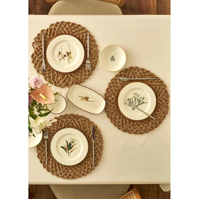 Bella Maison Garden 12 Parça 6 Kişilik Porselen Kahvaltı Takımı Çok Renkli