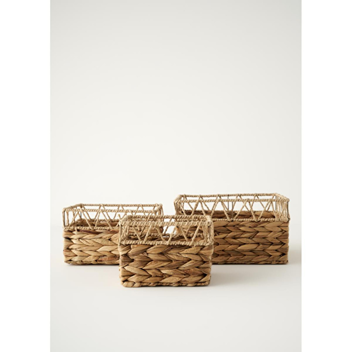 Bella Maison Vesna Dekoratif Sepet Naturel (25x18x14 Cm) Naturel