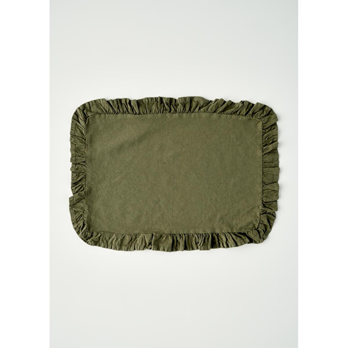 Bella Maison %100 Pamuk Elegance Amerikan Servis Haki (35x45 Cm) Haki