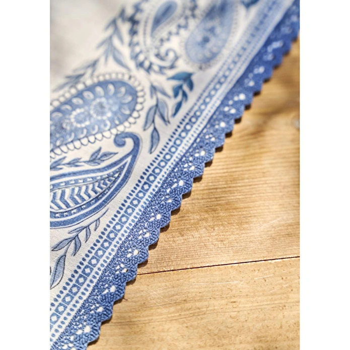 Bella Maison Paisley Kopanakili Runner Mavi (50x150 Cm) Mavi