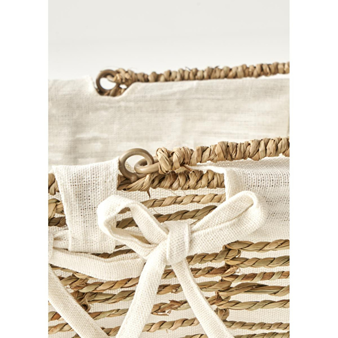 Bella Maison Arden Bezli Sepet Naturel (31x22x13 Cm) Naturel