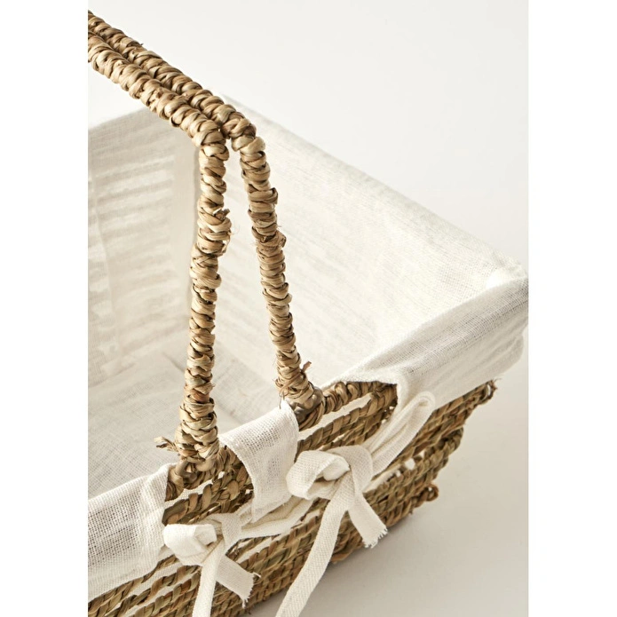 Bella Maison Arden Bezli Sepet Naturel (31x22x13 Cm) Naturel