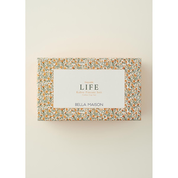 Bella Maison Life Porselen 2'li Kahve Fincanı Seti (120 Cc) Çok Renkli