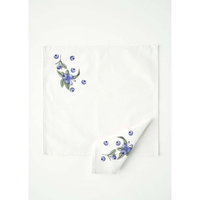 Bella Maison %100 Pamuk Blueberry Peçete (40x40 Cm) Çok Renkli