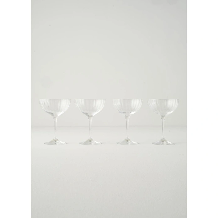 Bella Maison Columba Kristal 4'lü Cup Naturel (220 Cc)