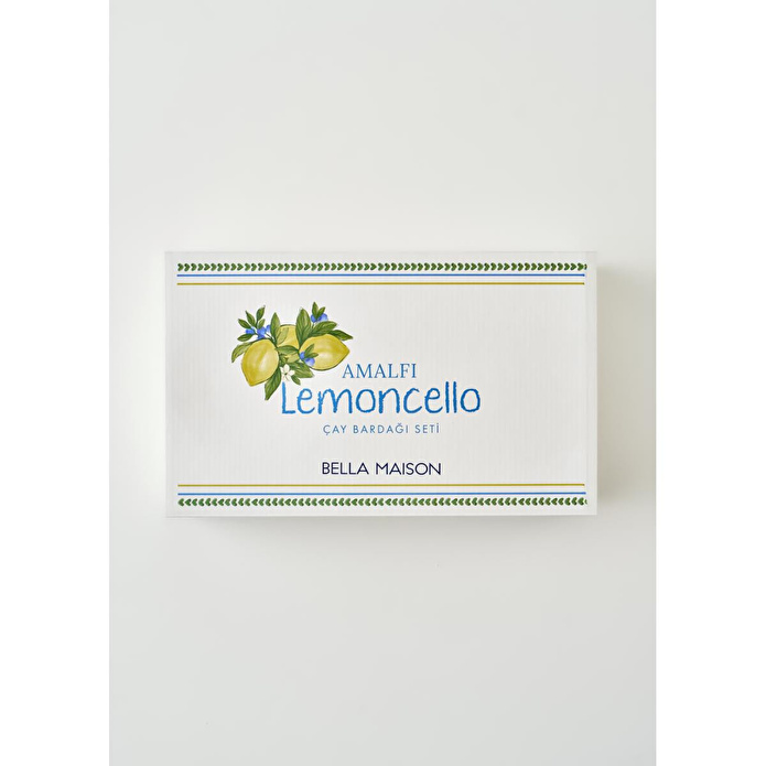 Bella Maison Lemoncello Porselen 6'lı Çay Bardağı Seti (170 Cc) Çok Renkli