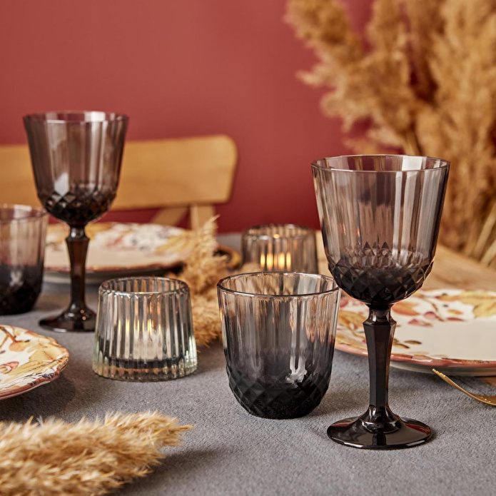 Bella Maison Colore Kesme Kadeh 6'lı Antrasit (310 Cc)