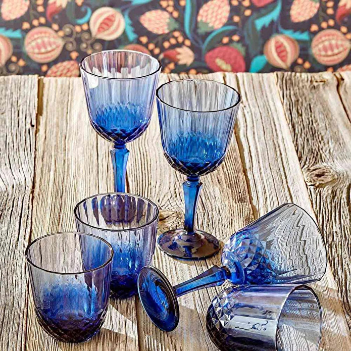 Bella Maison Colore Kesme Kadeh Mavi (310 Cc) Mavi