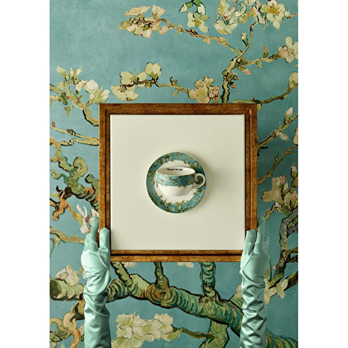 Bella Maison Van Gogh Almond Blossom 2'li Çay Fincanı Seti Turkuaz (270 Cc) Mavi