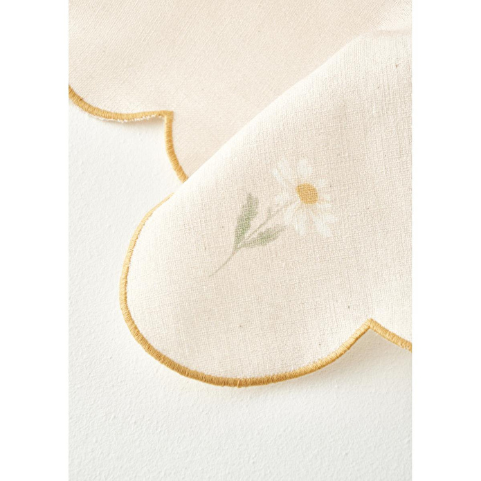 Bella Maison Daisy Scallop Kenar Peçete Bej (40x40 Cm) Bej