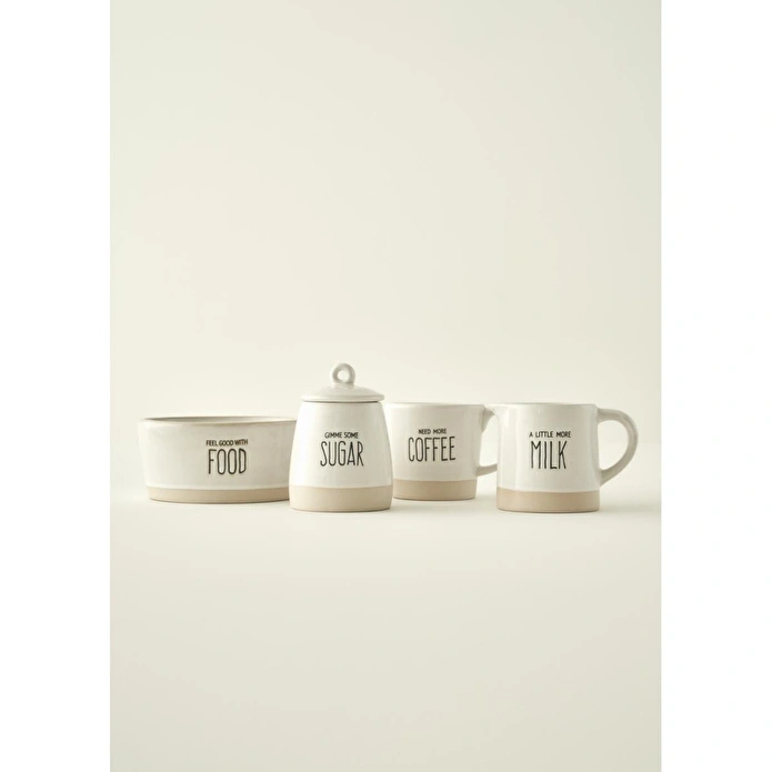 Bella Maison Bohemia Stoneware Sütlük Beyaz (300 Cc) Beyaz