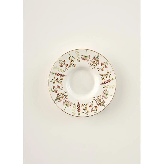 Bella Maison Flores Porselen 6'lı Çay Tabağı Seti (12 Cm) Çok Renkli