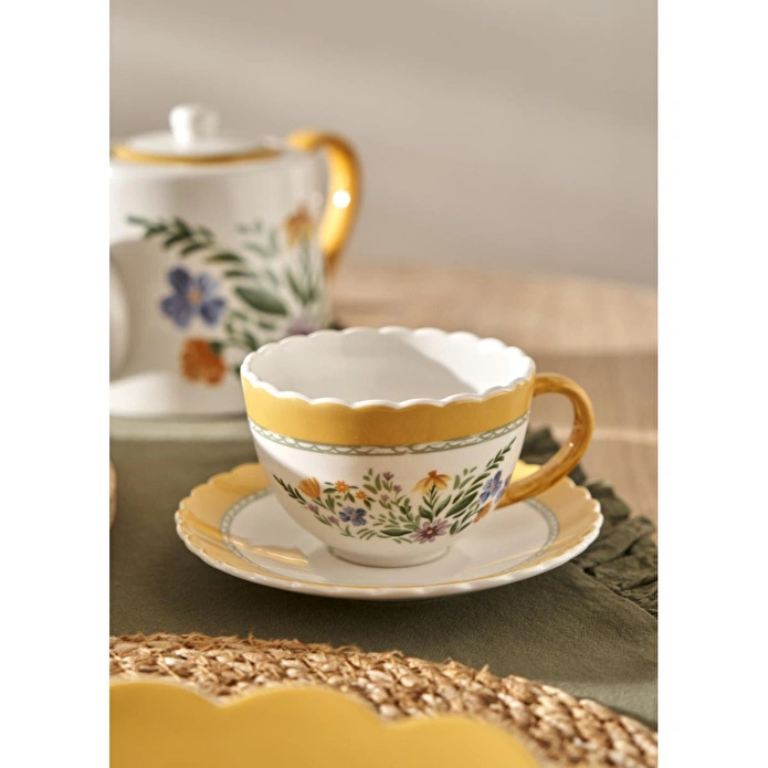 Bella Maison Bianca New Bone 2'li Çay Fincanı Seti (210 Cc) Çok Renkli