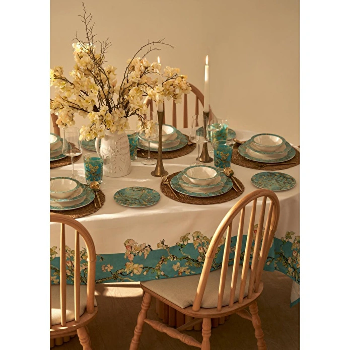Bella Maison Van Gogh Almond Blossom Porselen 18 Parça 6 Kişilik Yemek Takımı