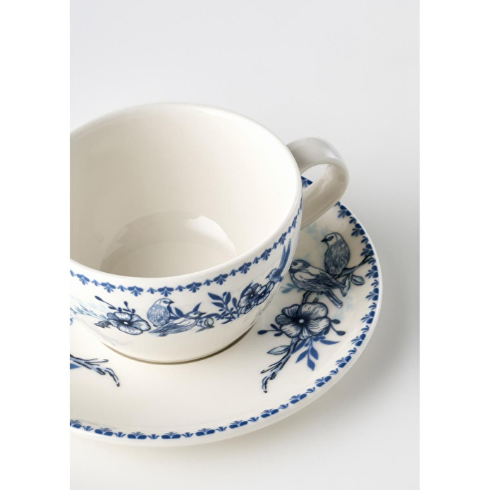 Bella Maison Bleu Blanc 2'li Çay Fincan Seti Mavi (270 Cc) Mavi