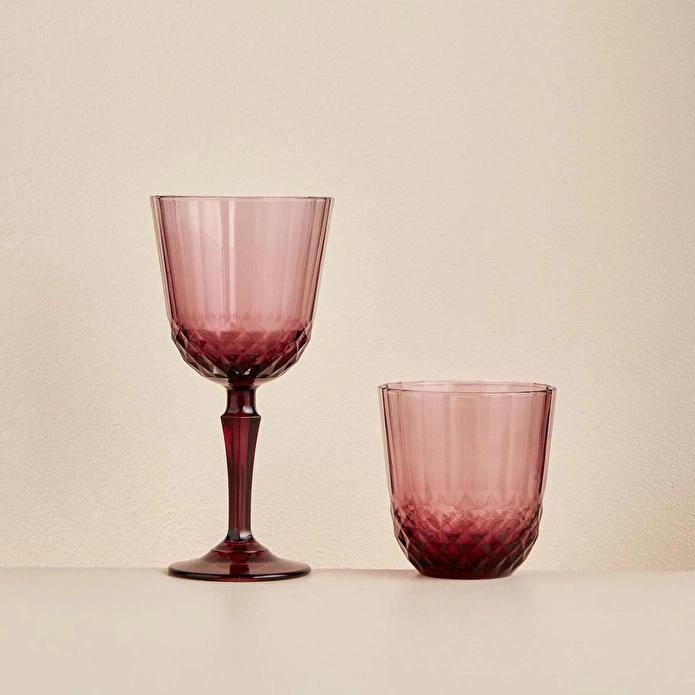 Bella Maison Colore Kesme Bardak-kadeh Seti 12'li Gülkurusu
