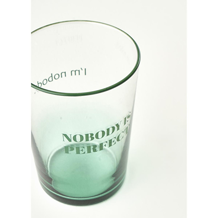 Bella Maison Nobody Is Perfect Meşrubat Bardağı Yeşil (510 Cc) Yeşil