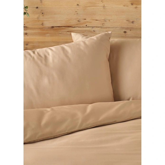 Bella Maison %100 Pamuk Saten Supreme Basic Tek Kişilik Nevresim Seti Vizon (160x220 Cm) Vizon