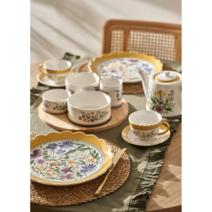 Bella Maison Bianca New Bone Servis Tabağı (26 Cm) Çok Renkli