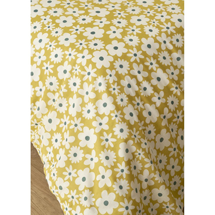 Bella Maison Naomi Pamuklu Çift Kişilik Nevresim Takımı Sarı (200x220 Cm) Sarı