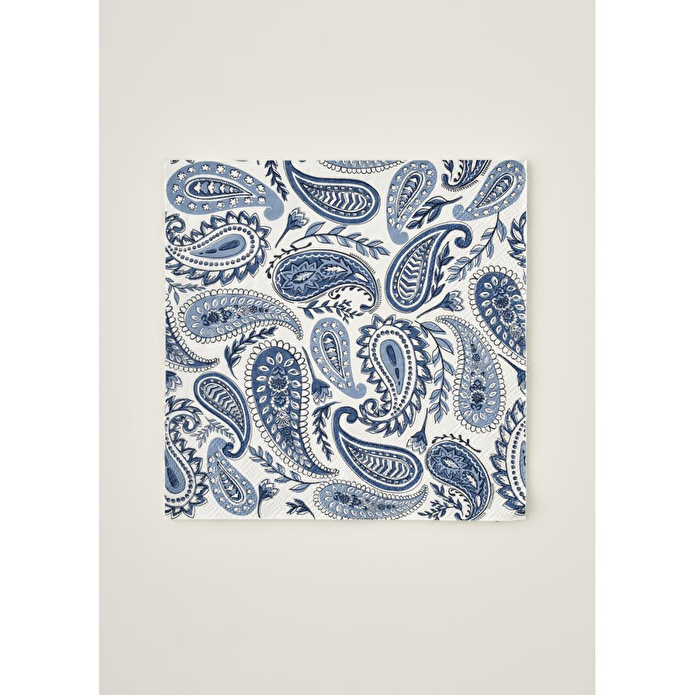 Bella Maison Paisley 40'lı Kağıt Peçete Mavi (33x33 Cm)