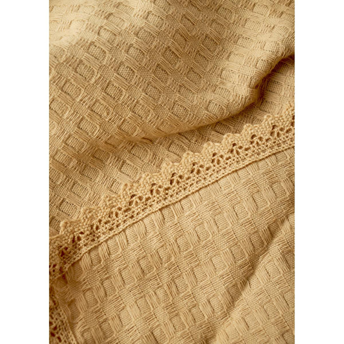 Bella Maison Stormi Pamuklu Çift Kişilik Waffle Pike Bej (200x220 Cm) Bej