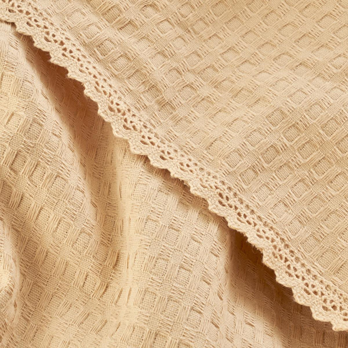 Bella Maison Stormi Pamuklu Çift Kişilik Waffle Pike Bej (200x220 Cm) Bej