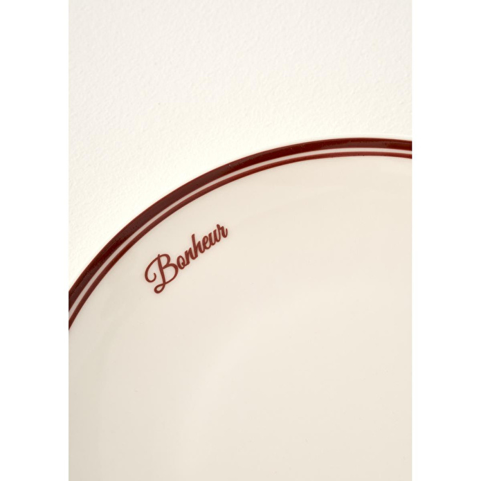 Bella Maison Bonheur Porselen Servis Tabağı Bordo (28 Cm) Bordo