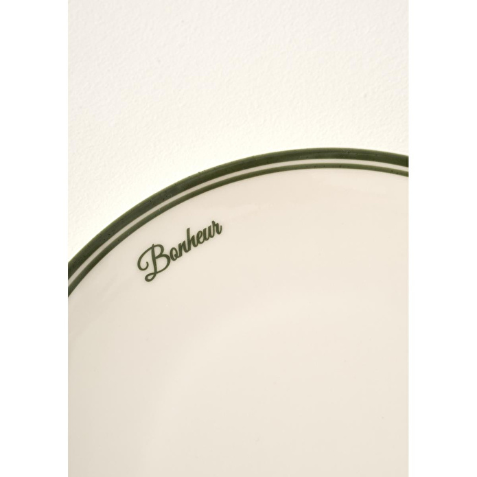 Bella Maison Bonheur Porselen Servis Tabağı Yeşil (28 Cm) Yeşil