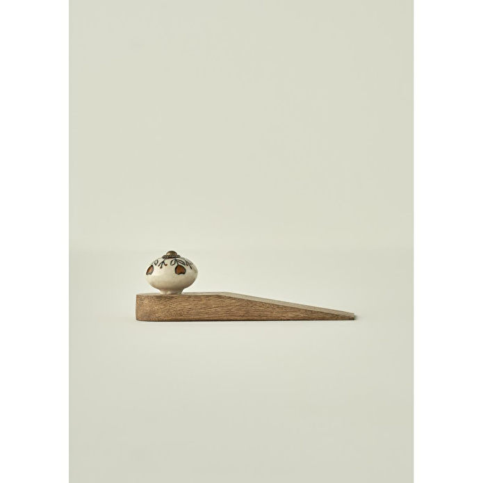 Bella Maison Hermosa Mango Ağacı Kapı Stoperi 2'li Naturel (16x4,5x5 Cm)