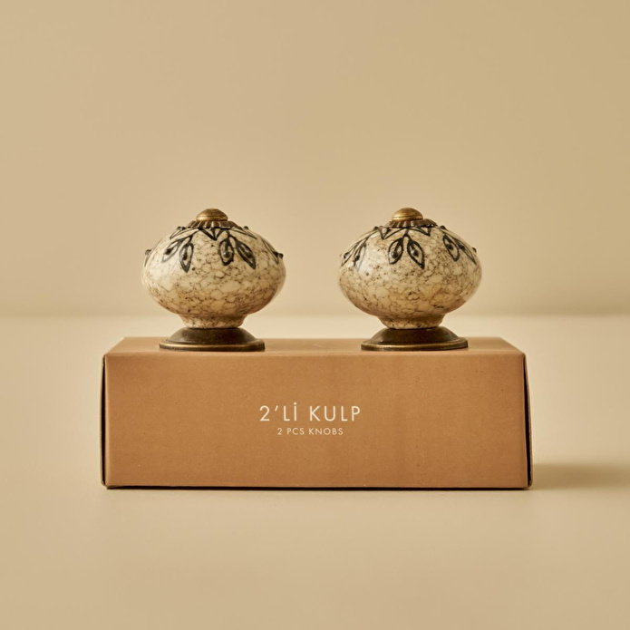 Bella Maison Gia Kulp 4'lü Krem (6,5x4x4 Cm)