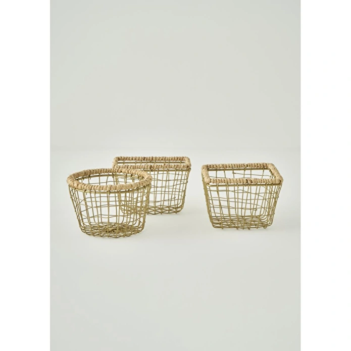 Bella Maison Fern Dikdörtgen Sepet Naturel (14x9,5x8 Cm) Naturel