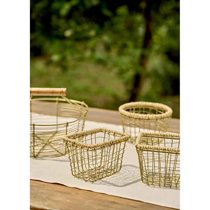 Bella Maison Fern Dikdörtgen Sepet Naturel (14x9,5x8 Cm) Naturel